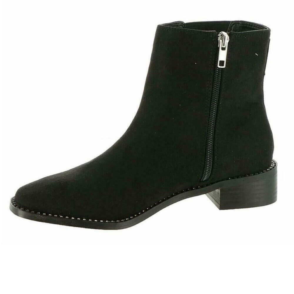 BEBE  Fabric Pointed Toe Ankle Boots